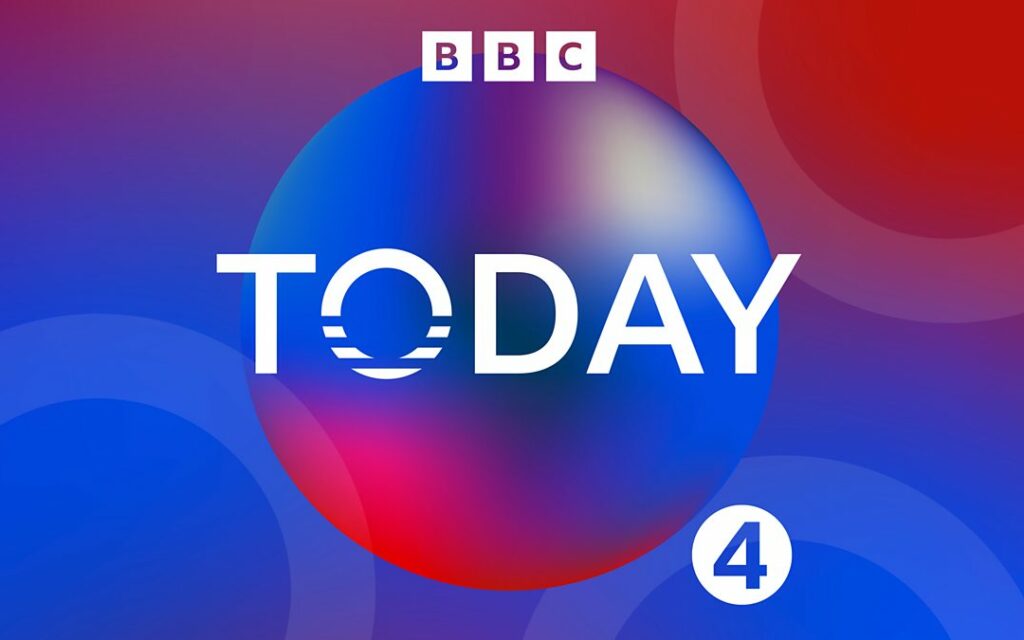 BBC Radio 4 Today blue and red image