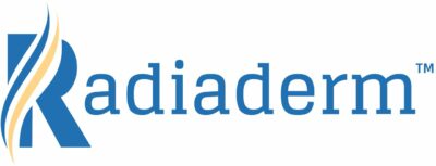 radiaderm blue and cream logo