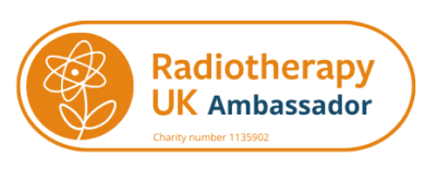 Ambassadors Network logo in orange and dark blue - lozenge shape with a flower icon