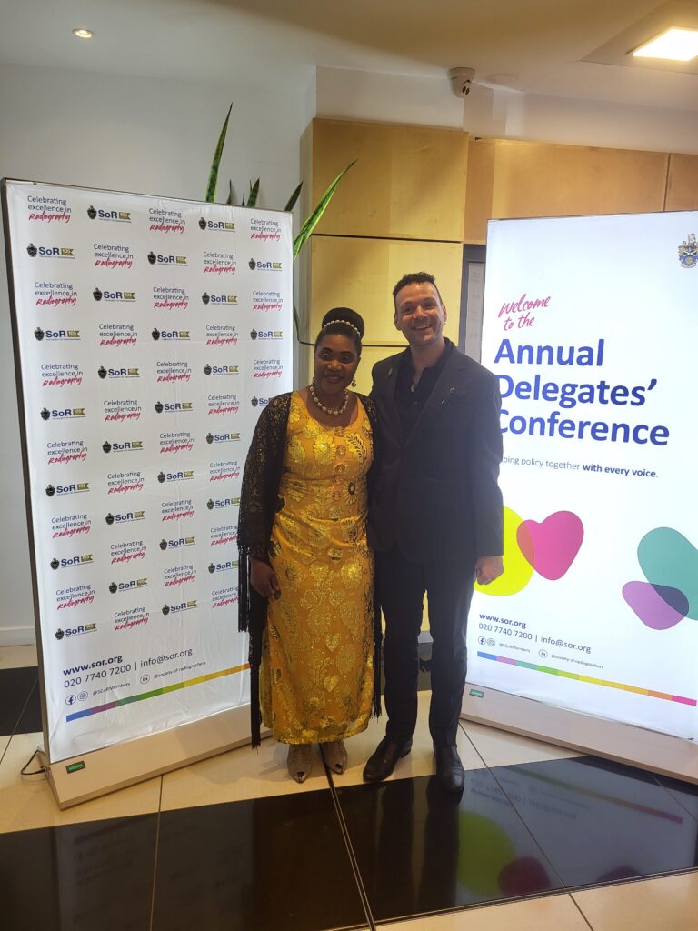 James Barber and his colleague, at the Annual Delegates Conference, looking smart and happy